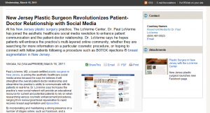 plastic, surgery, surgeon, new jersey, NJ, facebook, social media